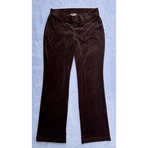 Juicy Couture Aeropostale Velvet Pants Medium Brown Women's Rhinestones Y2K